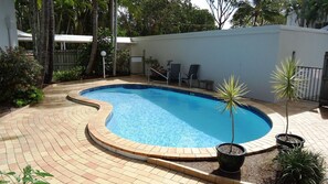 A heated pool