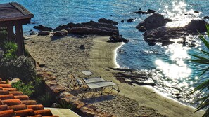 Una spiaggia nelle vicinanze, teli da spiaggia
