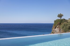 A 250 sq. m residence provides breathtaking views of the Libyan Sea, creating a tranquil haven for its visitors.