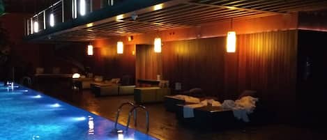 Indoor pool, a heated pool