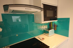 Fridge, microwave, oven, stovetop - Beautiful Seafront Beach House (Selsey)