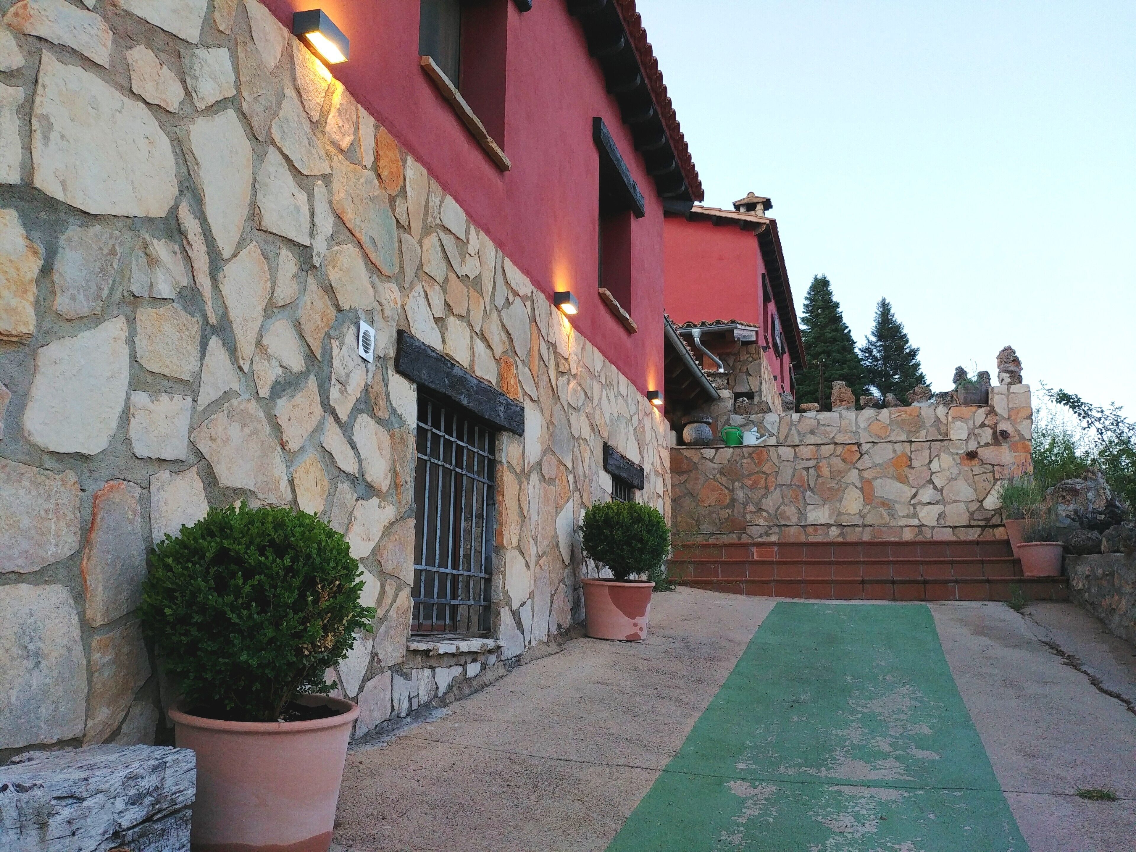 El Escalerón II House | Monteagudillo Accommodation. Patio, barbecue and fireplace