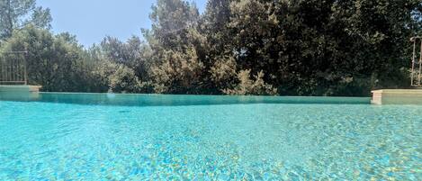 A heated pool
