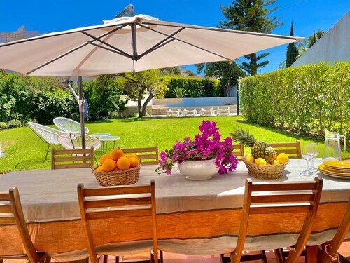 Villa Falésia beach V -5min walk to beach-air conditioning-jardin piscine privée