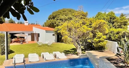 Villa Falésia beach V -5min walk to beach-air conditioning-jardin piscine privée