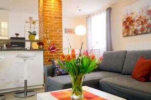 Télévision, lecteur de DVD, jouets, livres