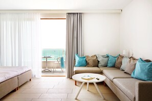 Comfort-studiolejlighed - balkon | 1 soveværelse, pengeskab på værelset, individuelt design