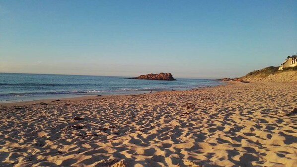 On the beach