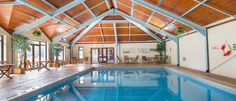 Indoor pool, a heated pool