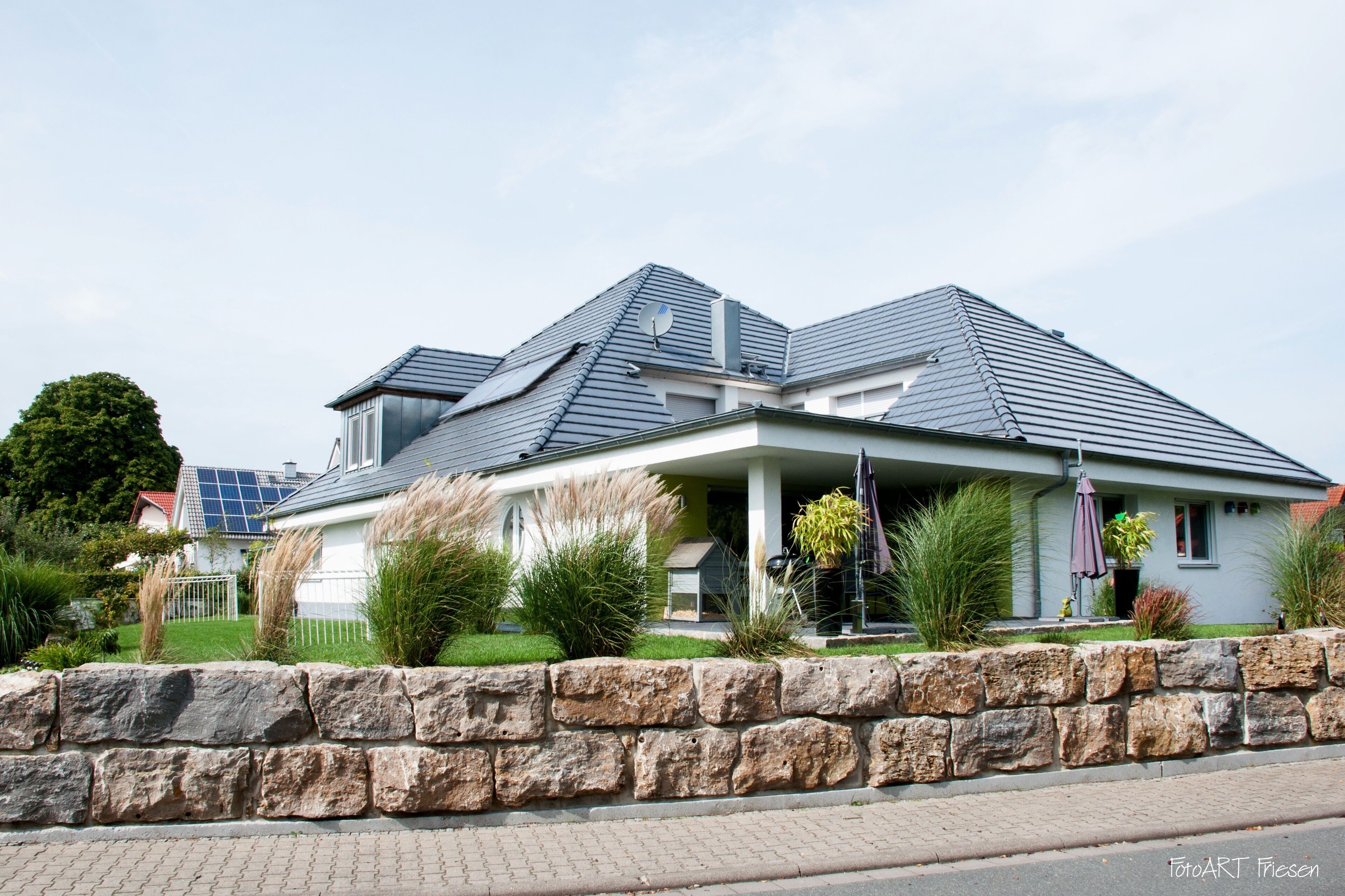 modern pension on the mountain road