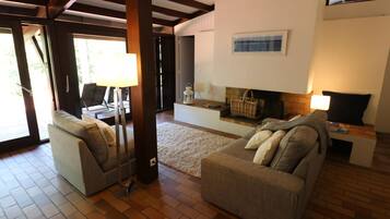 TV, fireplace, DVD player