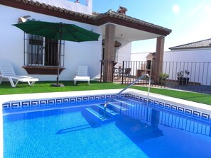 Pool - Vacation house with private Pool, near to town in Conil, with aircondition, barbecue and Wifi internet - Casa Paqui 1 - (Conil de la Frontera)
