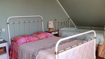 1 slaapkamer, een strijkplank/strijkijzer, wifi, beddengoed