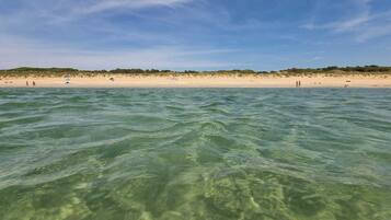 Plage à proximité, chaises longues
