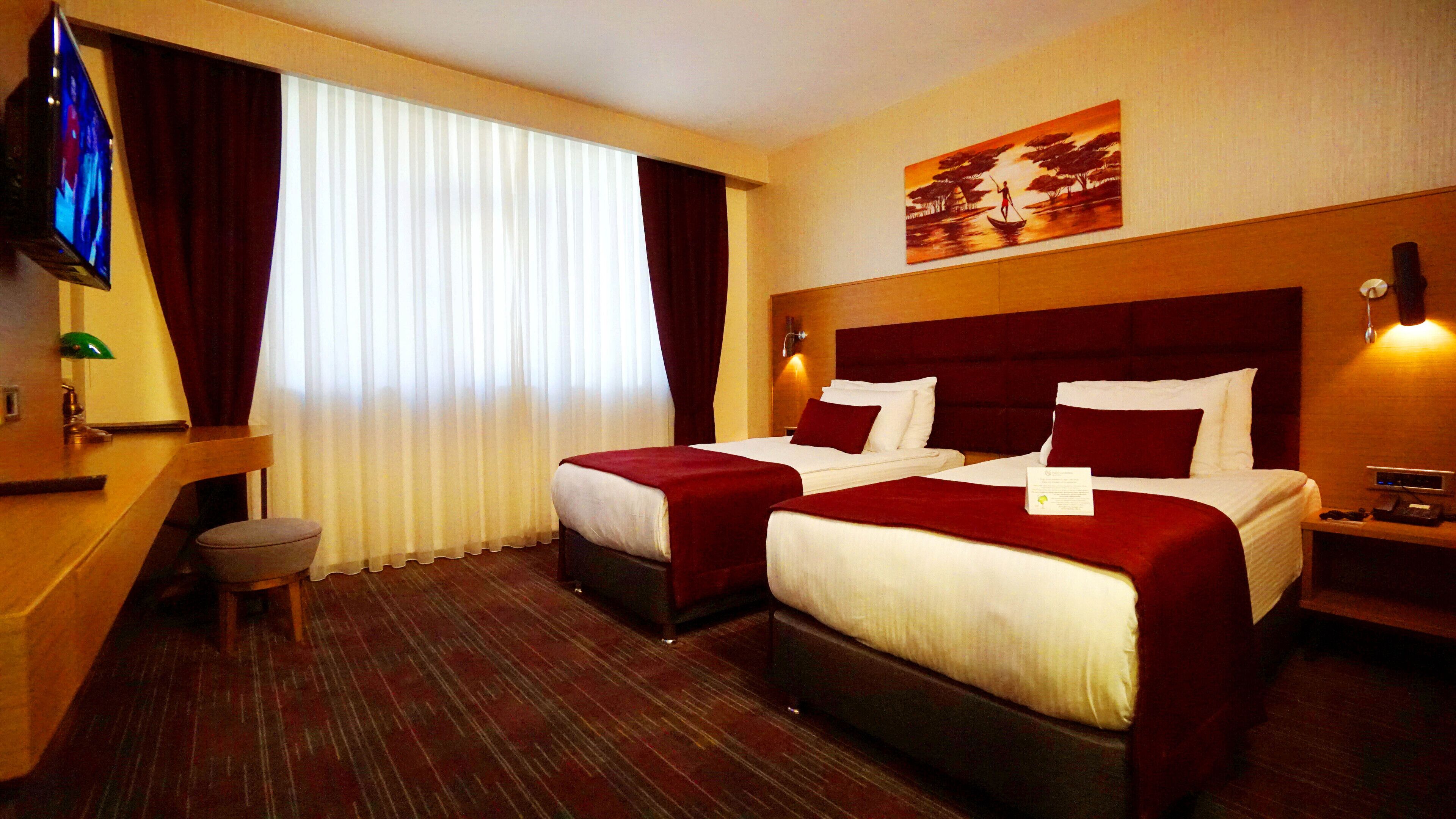 Chambre Standard Double ou avec lits jumeaux, 1 chambre, vue ville | Minibar, coffres-forts dans les chambres, bureau, rideaux occultants