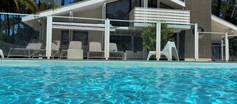 Drömvilla "La Californienne" i Hossegor, uppvärmd pool 