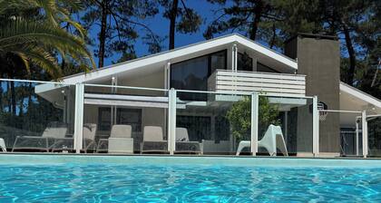 Traumvilla "La Californienne" in Hossegor, beheizter Pool