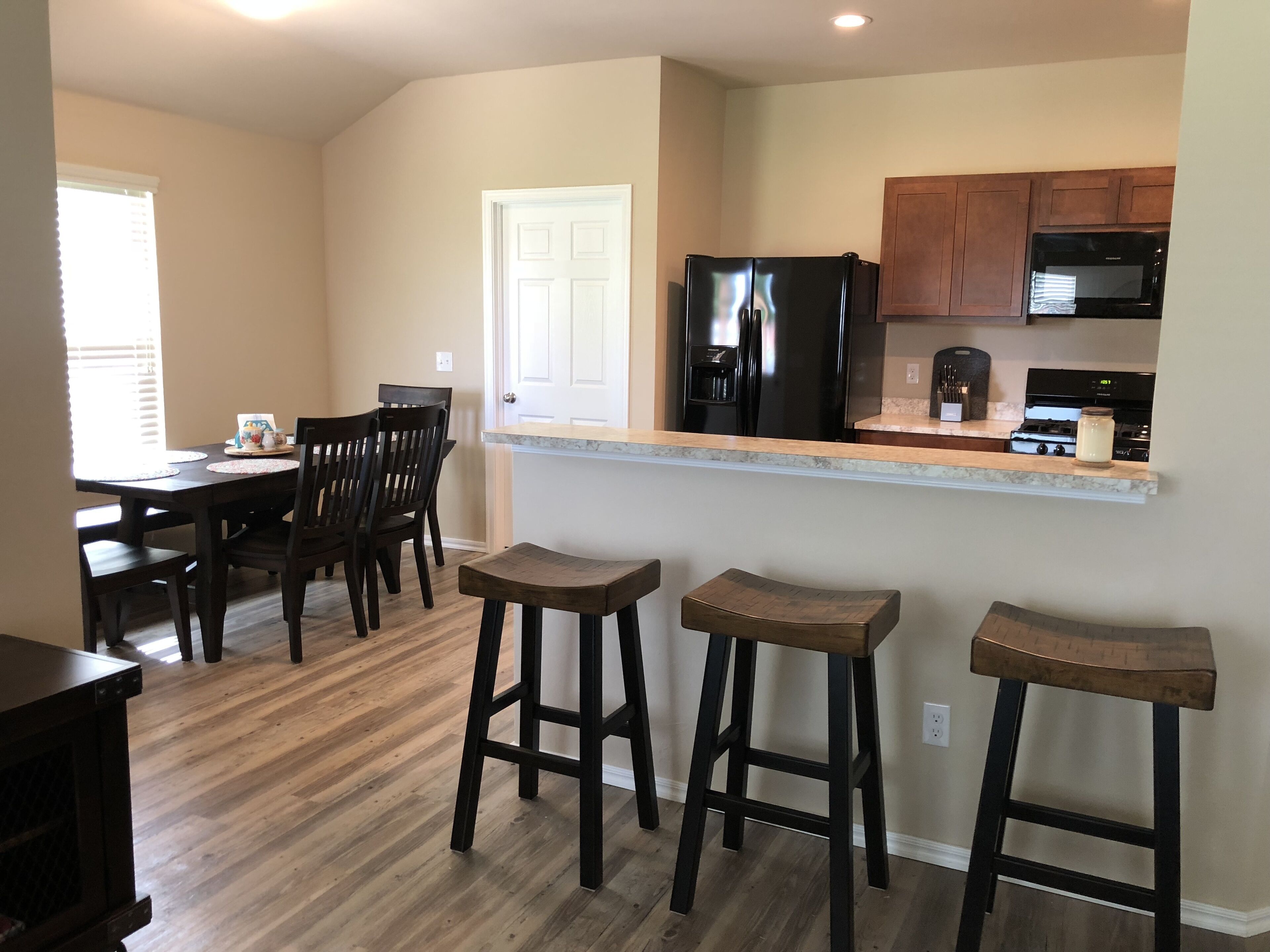 Three-bedroom home in quiet neighborhood but close to OK City and Norman