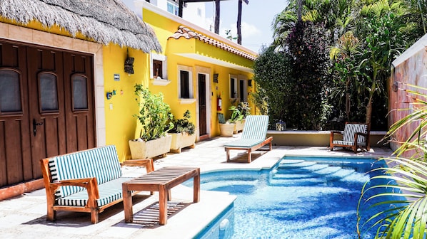 Outdoor pool - One Bedroom Suite, Serene, Pool, Gardens, Rooftop Terrace, Kitchenette (Isla Mujeres)