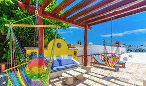 Terrace/patio - One Bedroom Suite, Serene, Pool, Gardens, Rooftop Terrace, Kitchenette (Isla Mujeres)