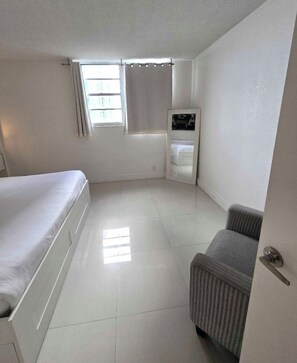 2 bedrooms, iron/ironing board, travel crib, WiFi