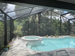 Una piscina riscaldata