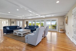 Flat-screen TV, video games, table tennis, video library - A Wave From It All: 227-O Overlooks Nauset Beach/Atlantic, Heated Pool, Hot Tub & Fire-pit (Orleans)