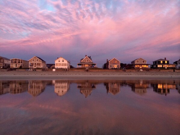 Aan het strand, ligstoelen aan het strand