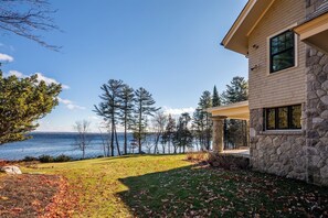 Property grounds - Spacious Luxury Retreat on Sebago Lake: Elegant Home with Private Dock and (Sebago)