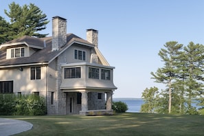 Exterior - Spacious Luxury Retreat on Sebago Lake: Elegant Home with Private Dock and (Sebago)