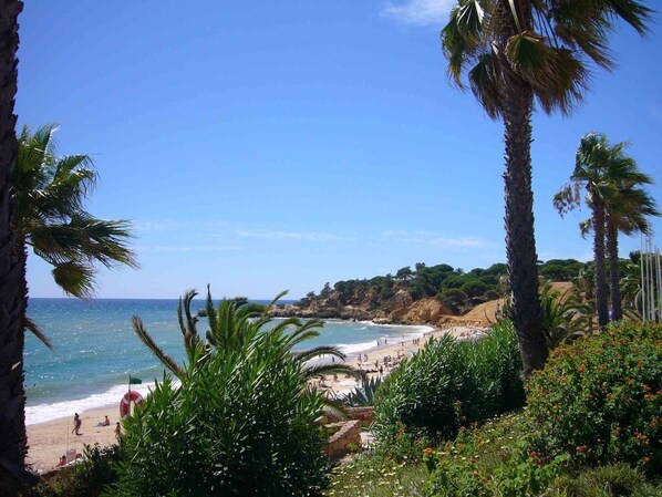 Beach nearby, sun loungers, beach towels
