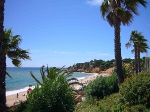 Playa en los alrededores, camastros y toallas de playa