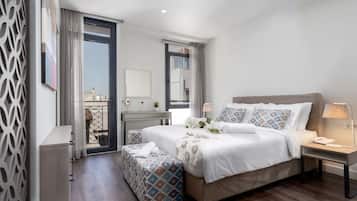 Suite ejecutiva | 1 dormitorio, sábanas de algodón egipcio, ropa de cama de alta calidad