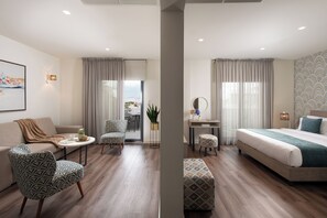 套房, 露台 | 1 間睡房、埃及棉床單、高級寢具、房內夾萬