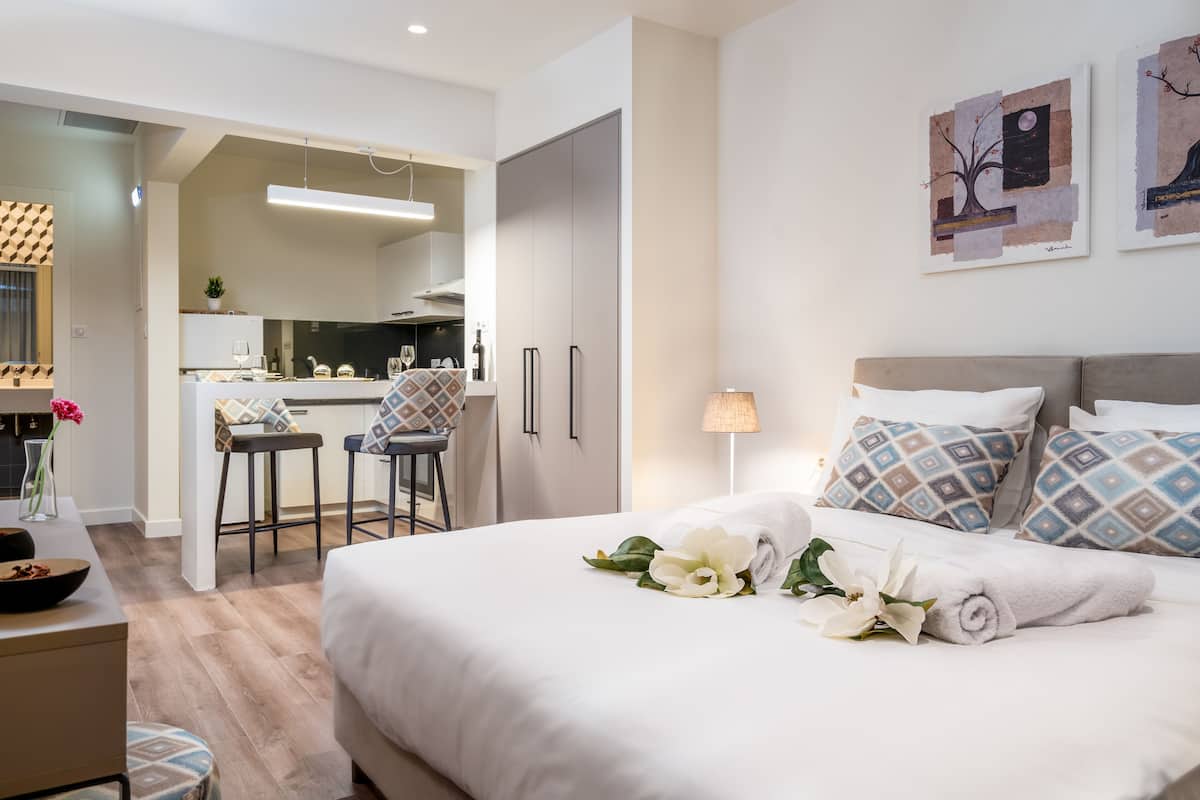 1 Schlafzimmer, Bettwäsche aus ägyptischer Baumwolle