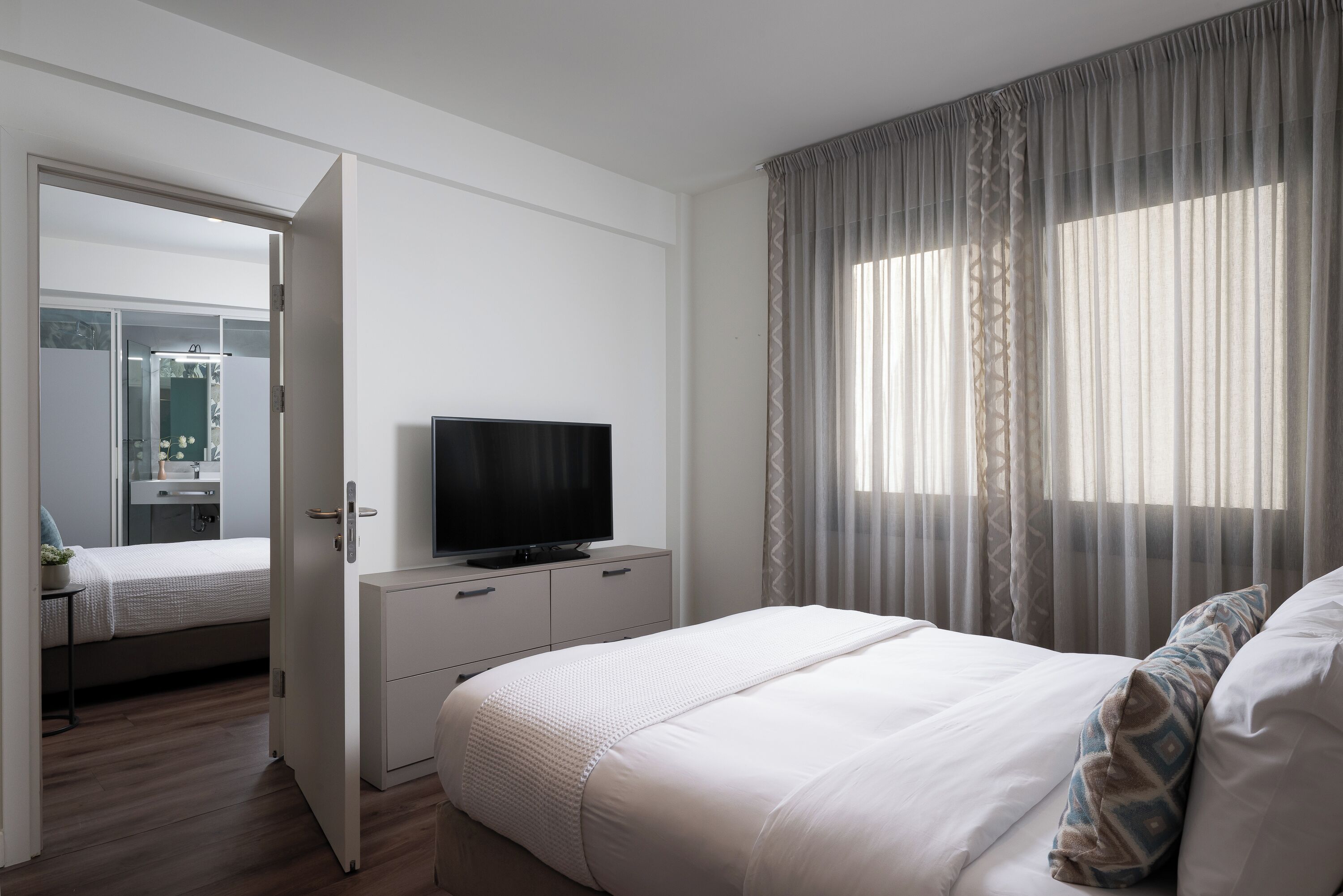 1 Schlafzimmer, Bettwäsche aus ägyptischer Baumwolle