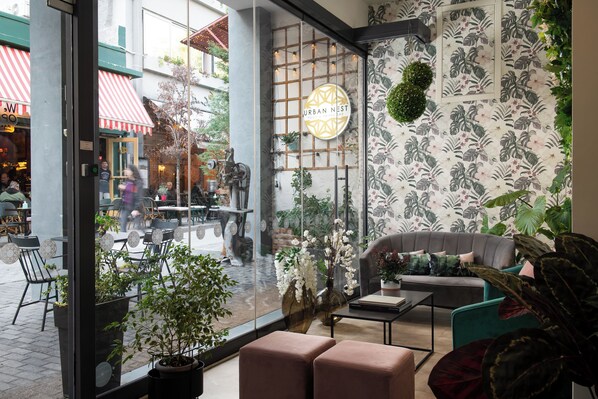 Sitteområde i lobbyen