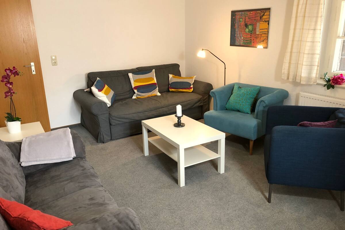 Apartment (FeWo Fernsicht) | Cribs (surcharge), rollaway beds (surcharge), WiFi (free)