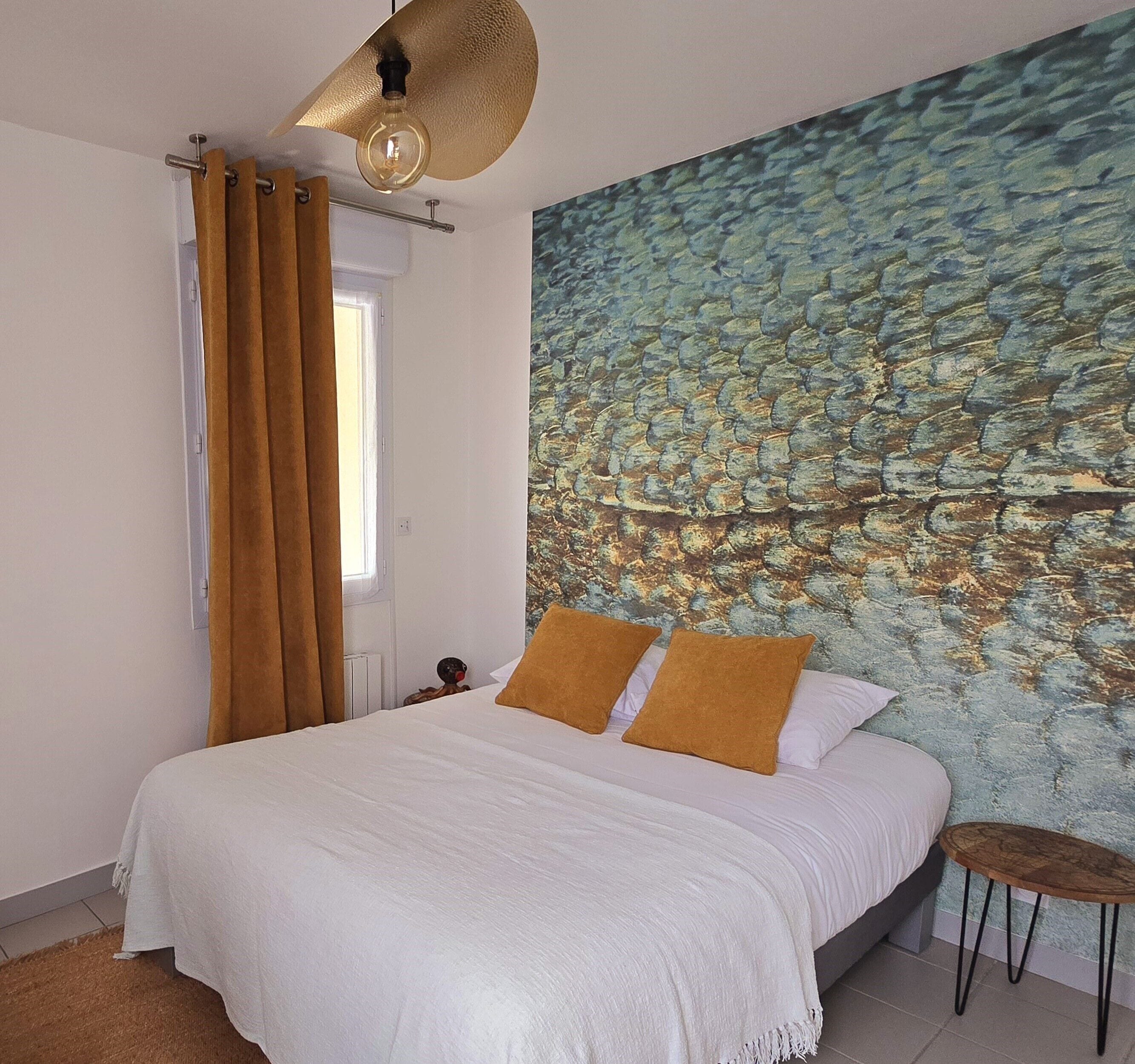 Casa luxo, vários quartos, vista para o mar | 2 quartos, camas com colchões pillow-top, escrivaninha