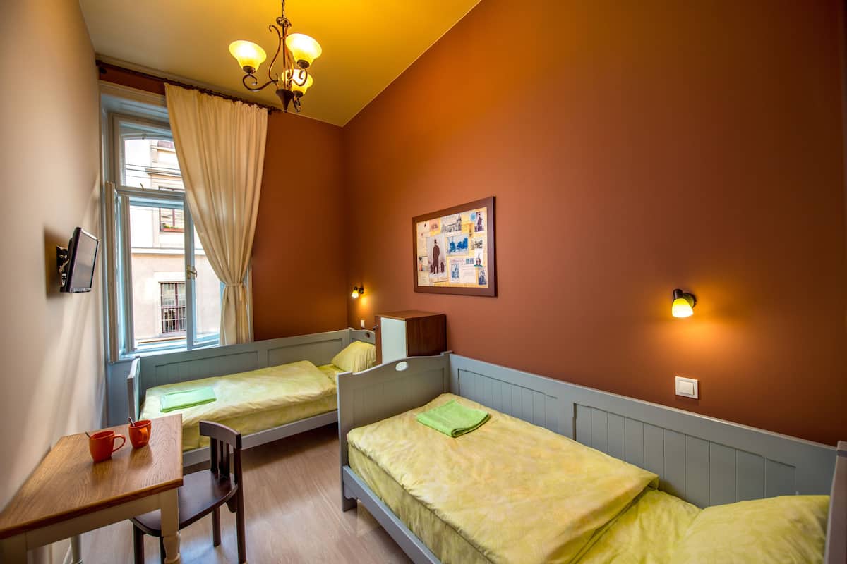 Twin room, Private Bathroom not in the room | 1 bedroom, hypo-allergenic bedding, soundproofing, rollaway beds
