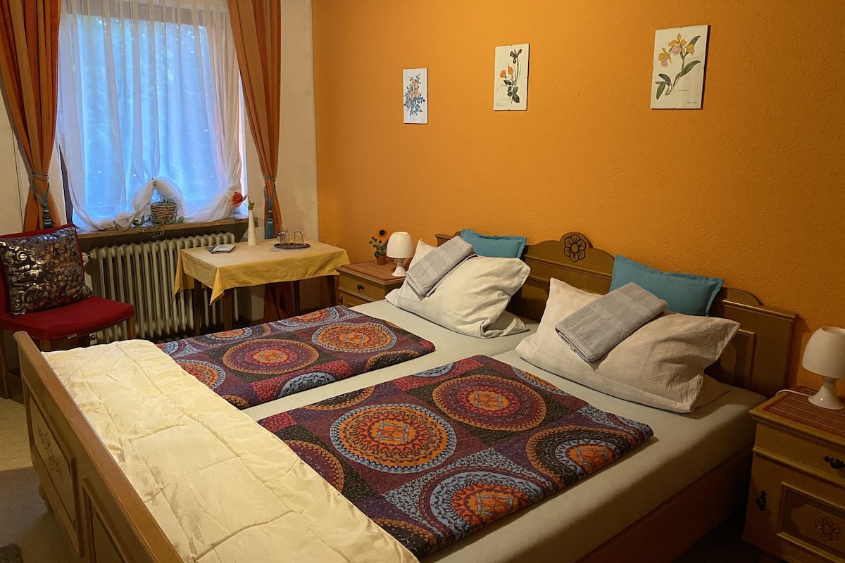 Down duvets, blackout curtains, rollaway beds, free WiFi
