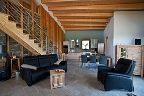 TV, fireplace, DVD player, toys