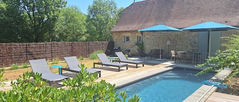 A heated pool