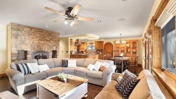 TV, fireplace, video games, smart speakers