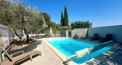 Large contemporary house with garden