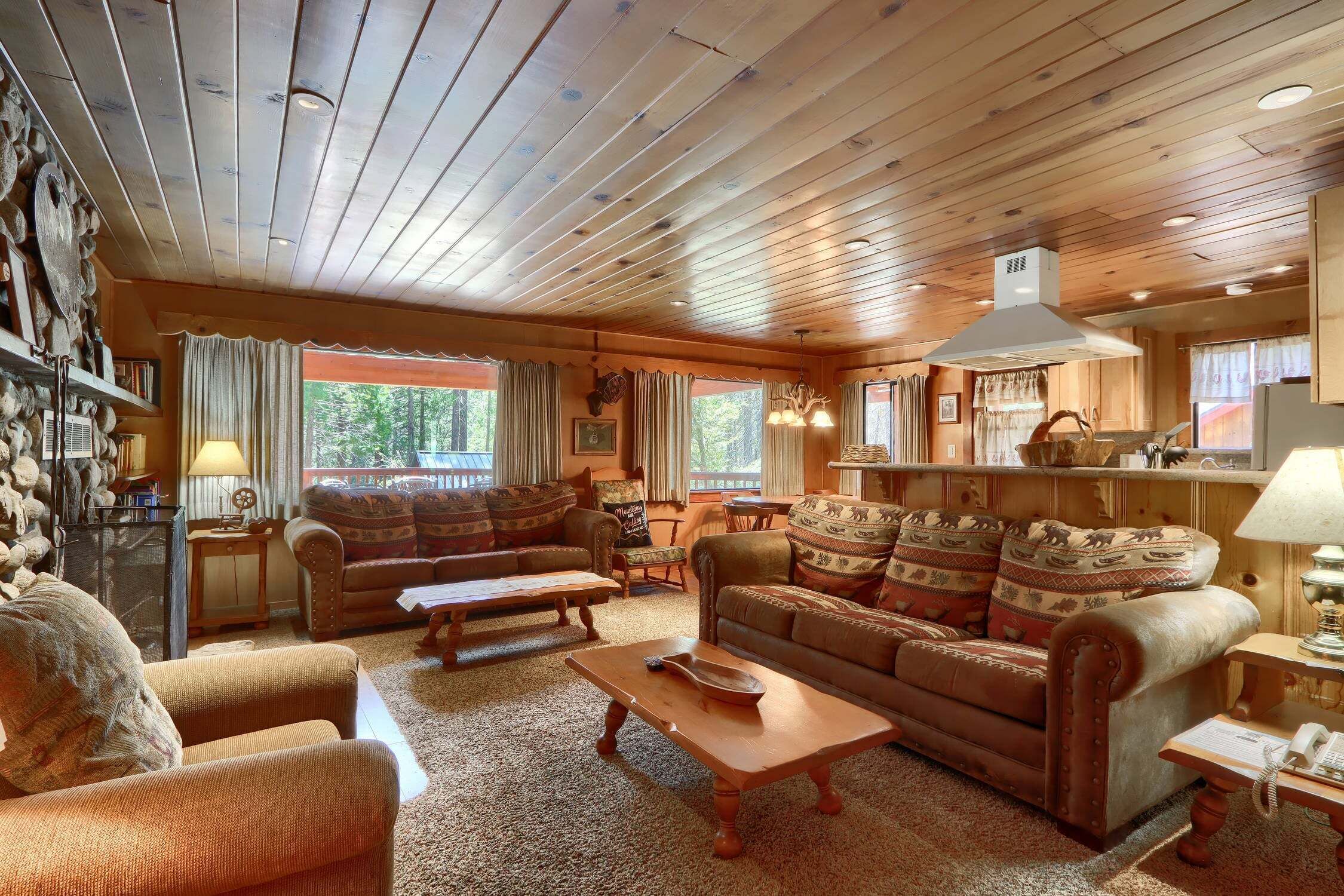 TV, fireplace, DVD player