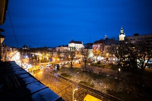 Vue sur la ville depuis l’hébergement