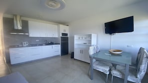 Fridge, microwave, coffee/tea maker, electric kettle