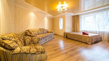 Appartement, niet-roken | 2 slaapkamers, een strijkplank/strijkijzer, gratis wifi, beddengoed