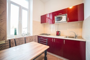 Apartment, Nichtraucher | Eigene Küche | Kühlschrank, Mikrowelle, Herdplatte, Wasserkocher